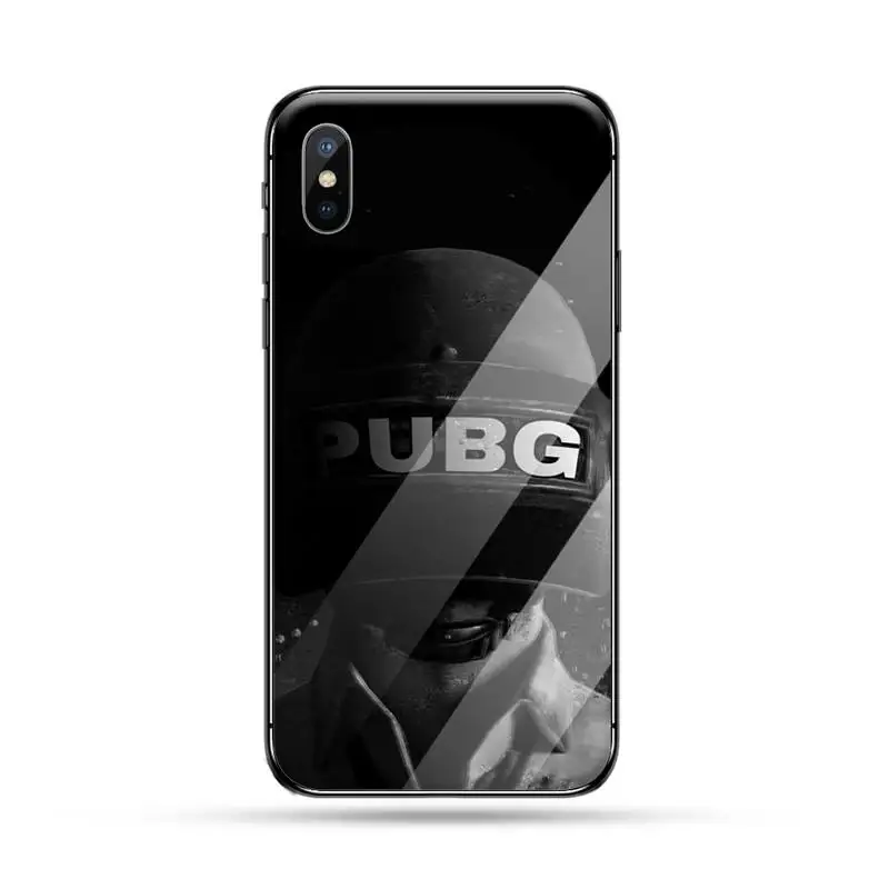 

PUBG Phone Case Tempered glass For iphone 5C 6 6S 7 8 plus X XS XR 11 PRO MAX