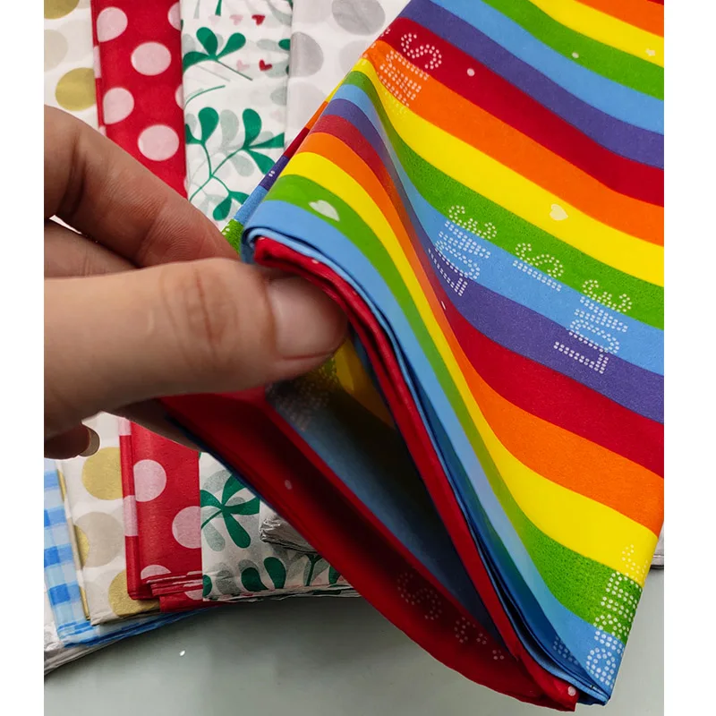 Бумажная салфетка с принтом 50*66 см Рождественская оберточная бумага ручная