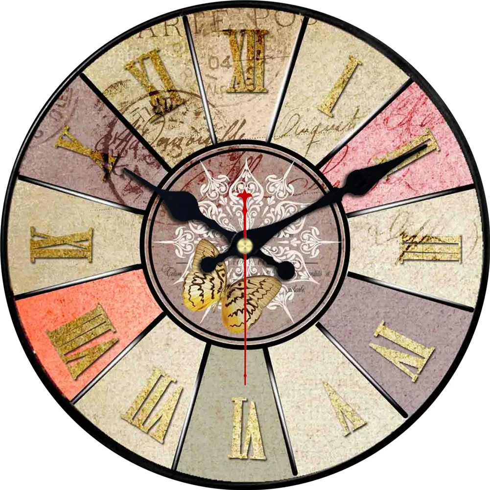 Цветные Цветочные настенные часы бесшумные радужные Подсолнух маргаритки