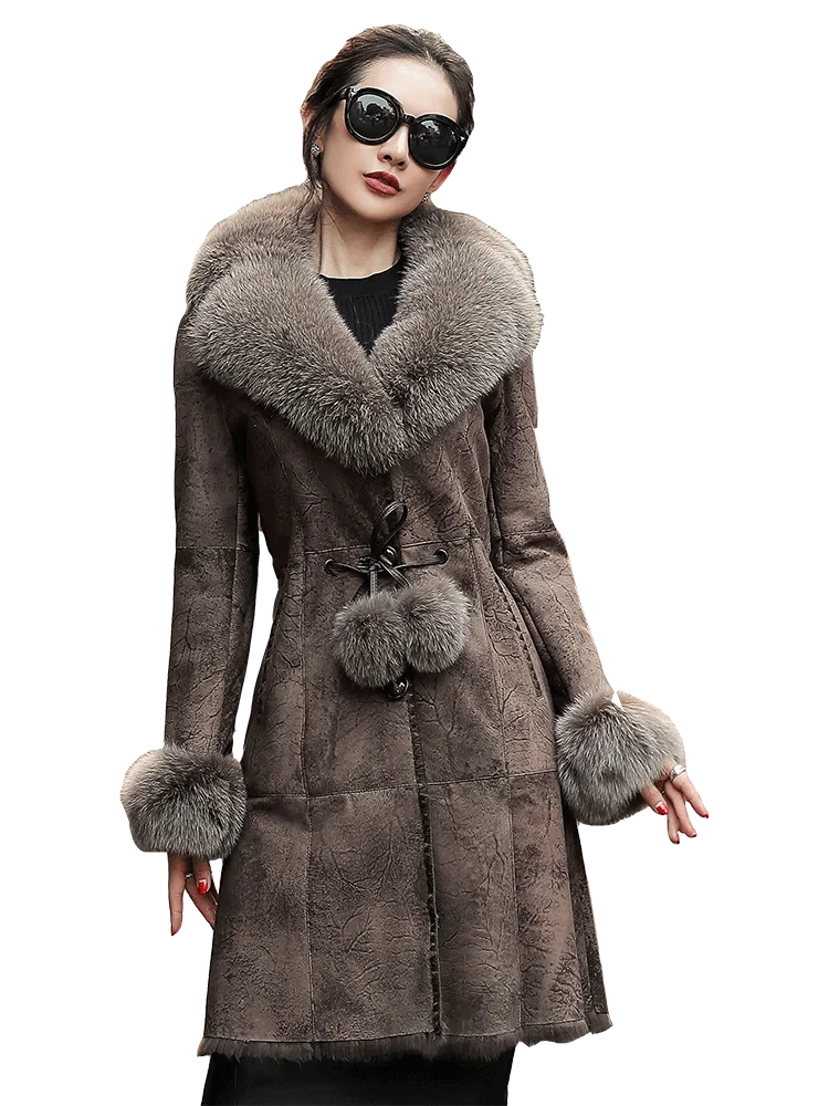 Пальто из натурального кроличьего меха Женская осенне-зимняя одежда женская