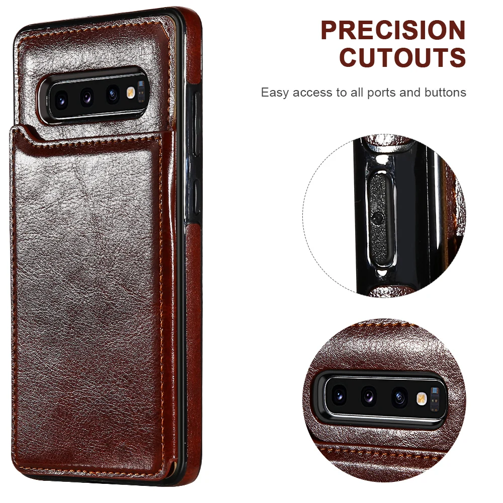 Leather Wallet Phone Case For Samsung Galaxy S22 S21 Note 20 Ultra Card Slot Flip Case Cover For Galaxy Note 10 Plus S20 S10 A71