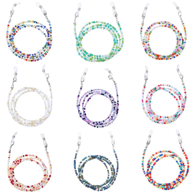 

Boho Fashion Reading Glasses Chain For Women Sunglasses Cords Beaded Mask Chain Eyeglass Sunglasses Spectacles Holder Neck Cord