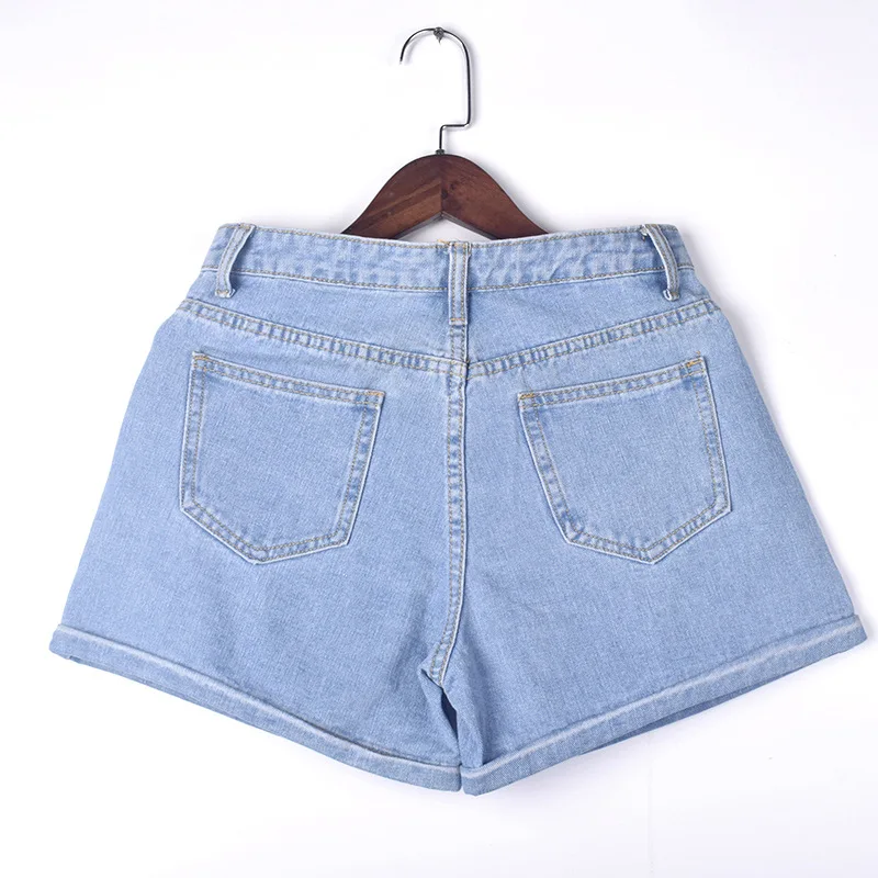 BornToGirl летние джинсовые шорты для женщин с высокой талией синие | Женская одежда