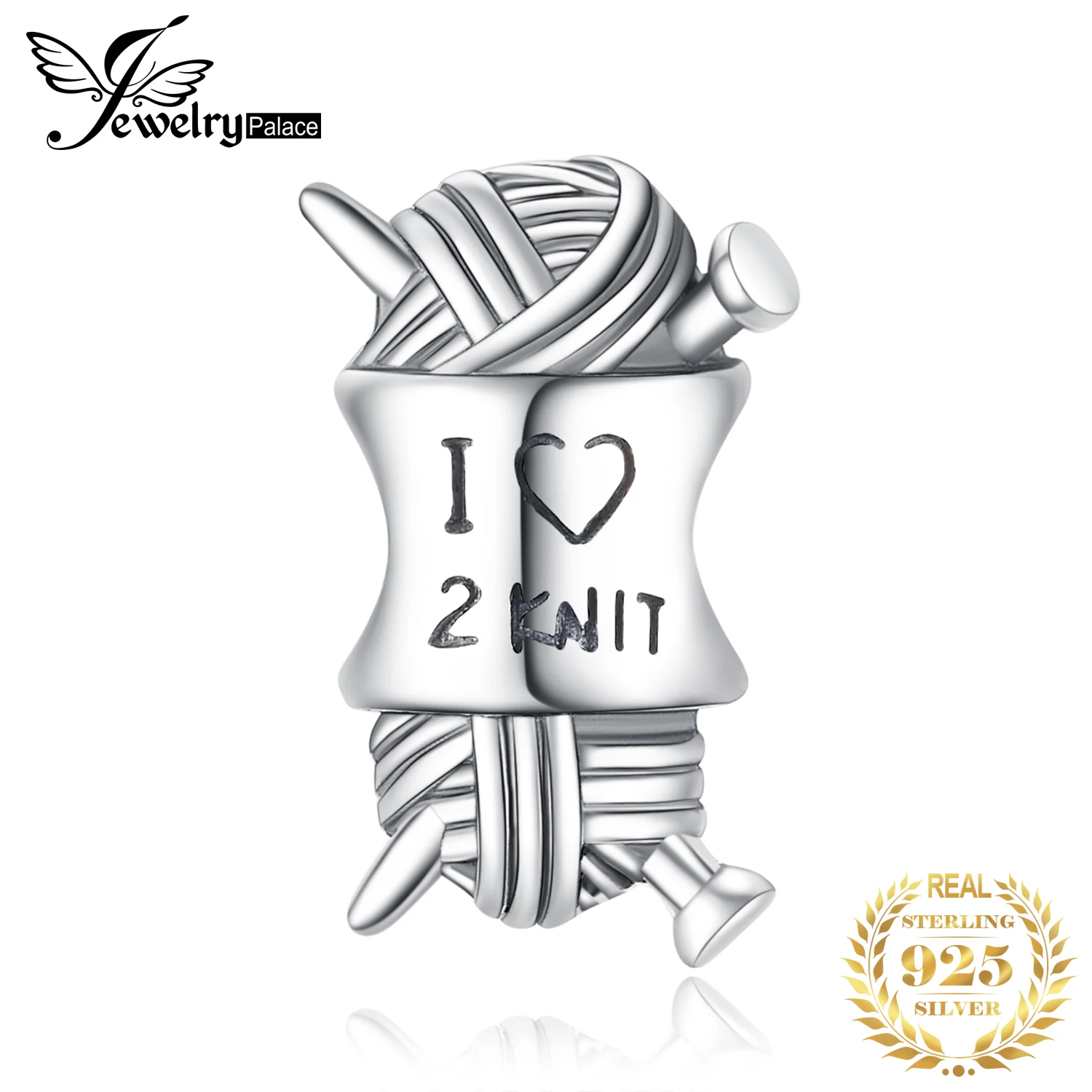 JewelryPalace 925 пробы серебро я люблю Вязание Шарм Бисер для мамочек и дочери Новая горячая Распродажа красивые подарки
