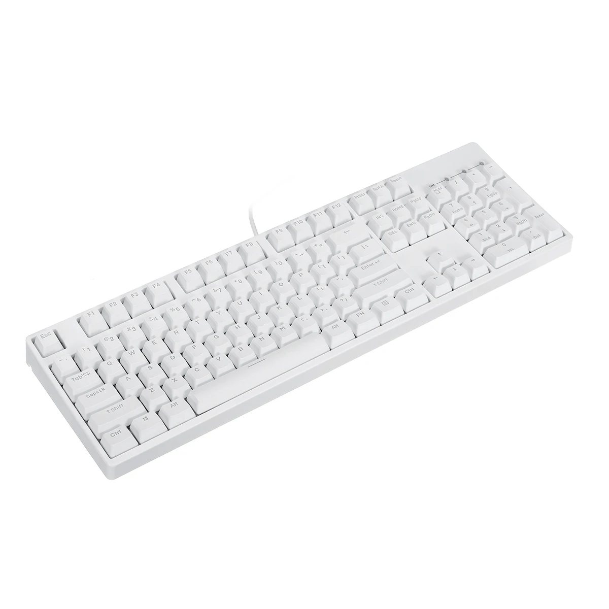 Белый 104 ключ NKRO USB Проводная RGB подсветка переключатель Gateron PBT двойная съемка клавиатуры Механическая игровая клавиатура