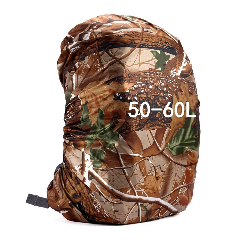 Tree 50-60L Дождевик нейлоновый Камуфляжный армейский зеленый 35-80 л легкий водонепроницаемый рюкзак сумка дождевик для пешего туризма кемпинга дорожная сумка - Цвет: Tree 50-60L