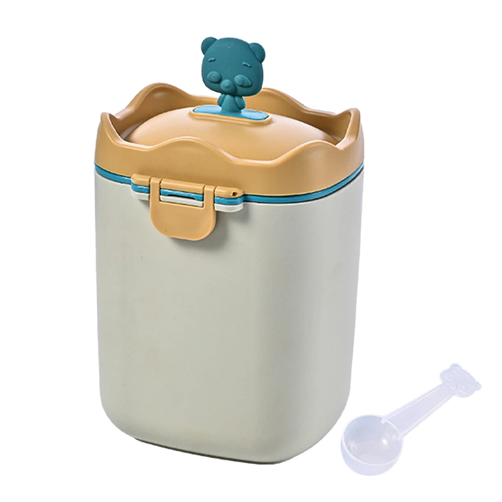 

For Baby Formula Milk Container Home Outdoor Carry Handle Feeding Supply With Spoon Large Capacity Portable Snack Travel Fruit