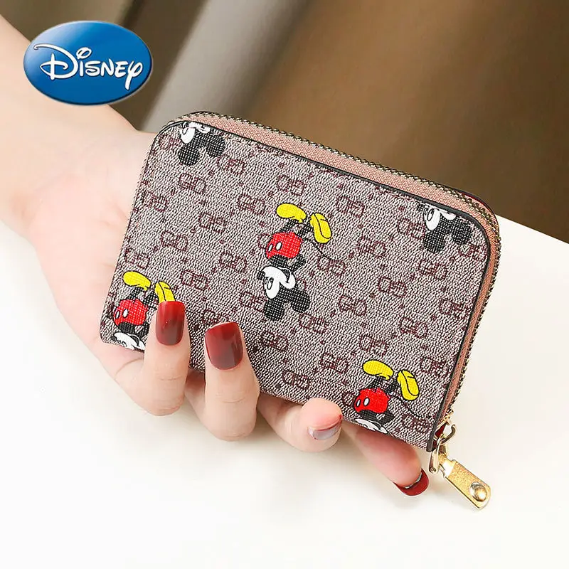 

Disney Cartoon Mickey Mouse Fashion Large Capacity Business Card Case Protective Case Small Wallet Business Card Case
