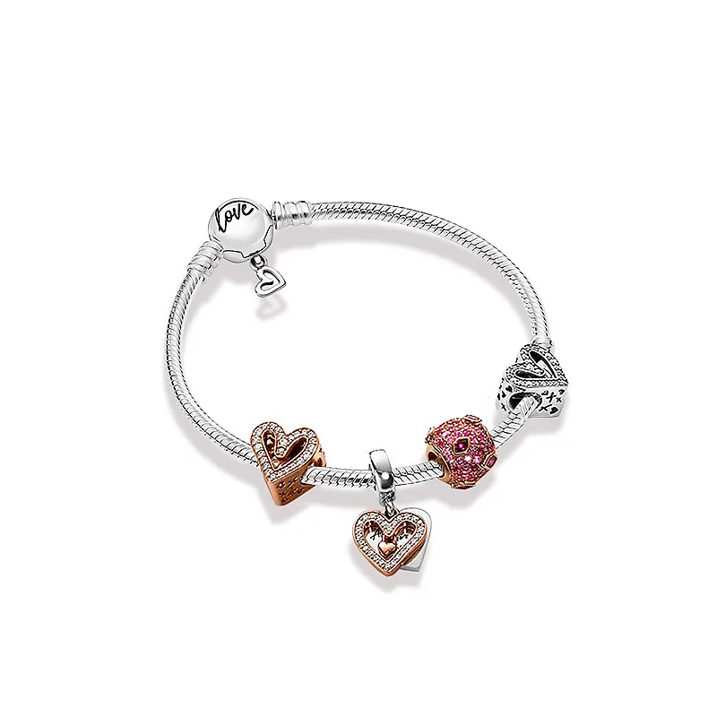 

Весенние подвесные ювелирные изделия из серебра 100% пробы с ручной росписью «love kiss»