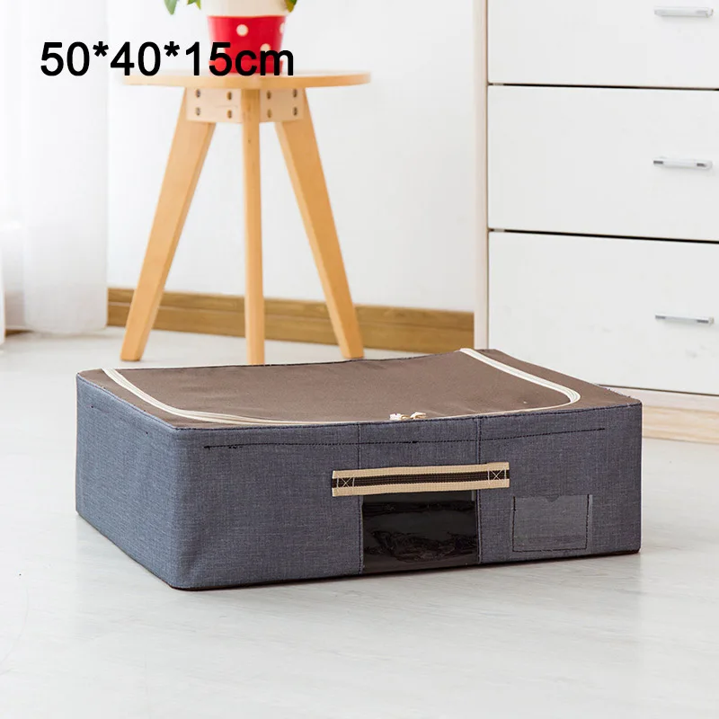 

Large Capacity Clothing Organizer Portable Oxford Cloth Folding Wardrobe Finishing Shoes Storage Box Save Space Fabric Baskets