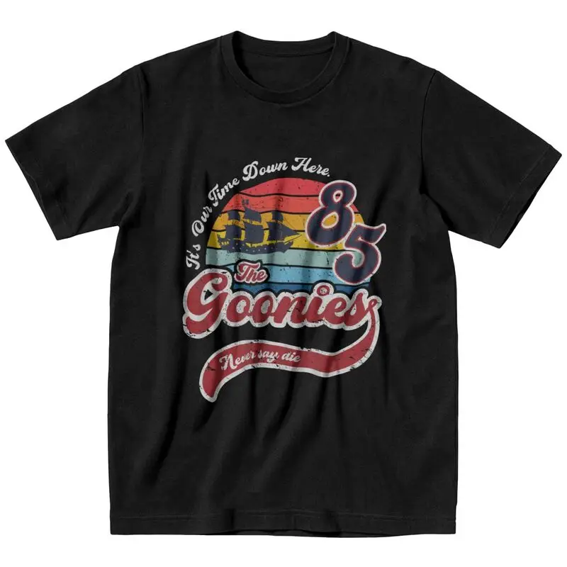 

Vintage Goonies T Shirt Men's Cotton T-shirt Harajuku Tshirt Short Sleeve Never Say Die Sloth Chunk Fratelli Skull Tee Tops