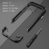 bumper case for iphone 12 12 pro12 pro max mini aluminum metal frame slim cover phone case carmera protector