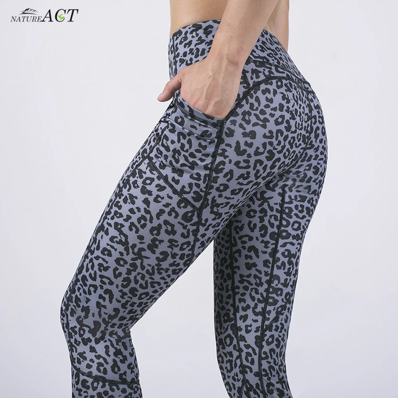 Камуфляжные Леггинсы с принтом для фитнеса спортзала тренировок йоги штаны