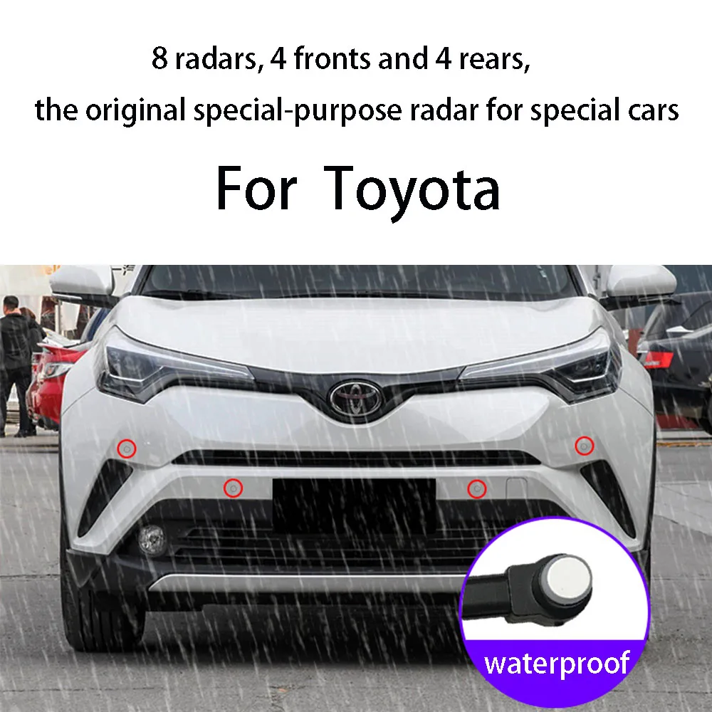

Reversing radar for Toyota 16-20 years RAV416-20 years Camry 16-20 years Prado 18-20 years Highlander radar instrument display