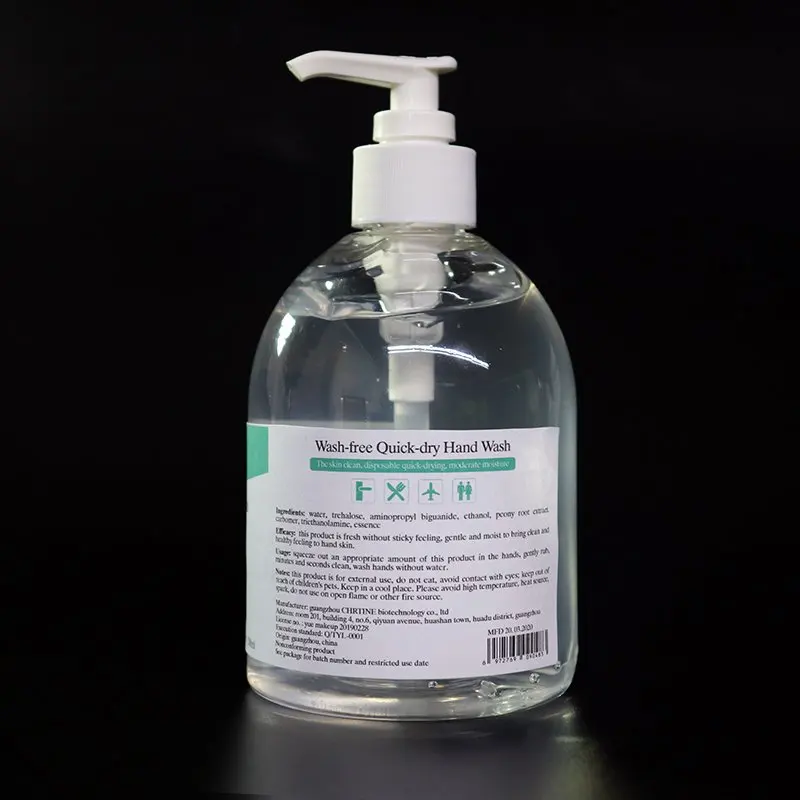 Быстросохнущий гель для мытья рук 500 мл бактериостатический спиртовой