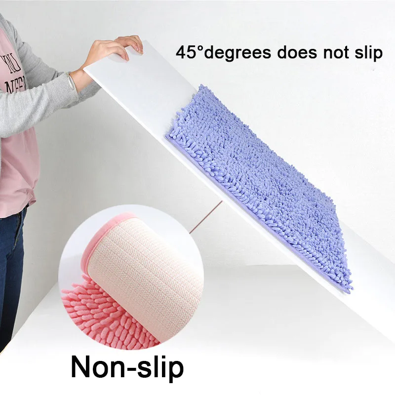 Коврик для ванной домашние мягкие коврики из синели все размеры нескользящий