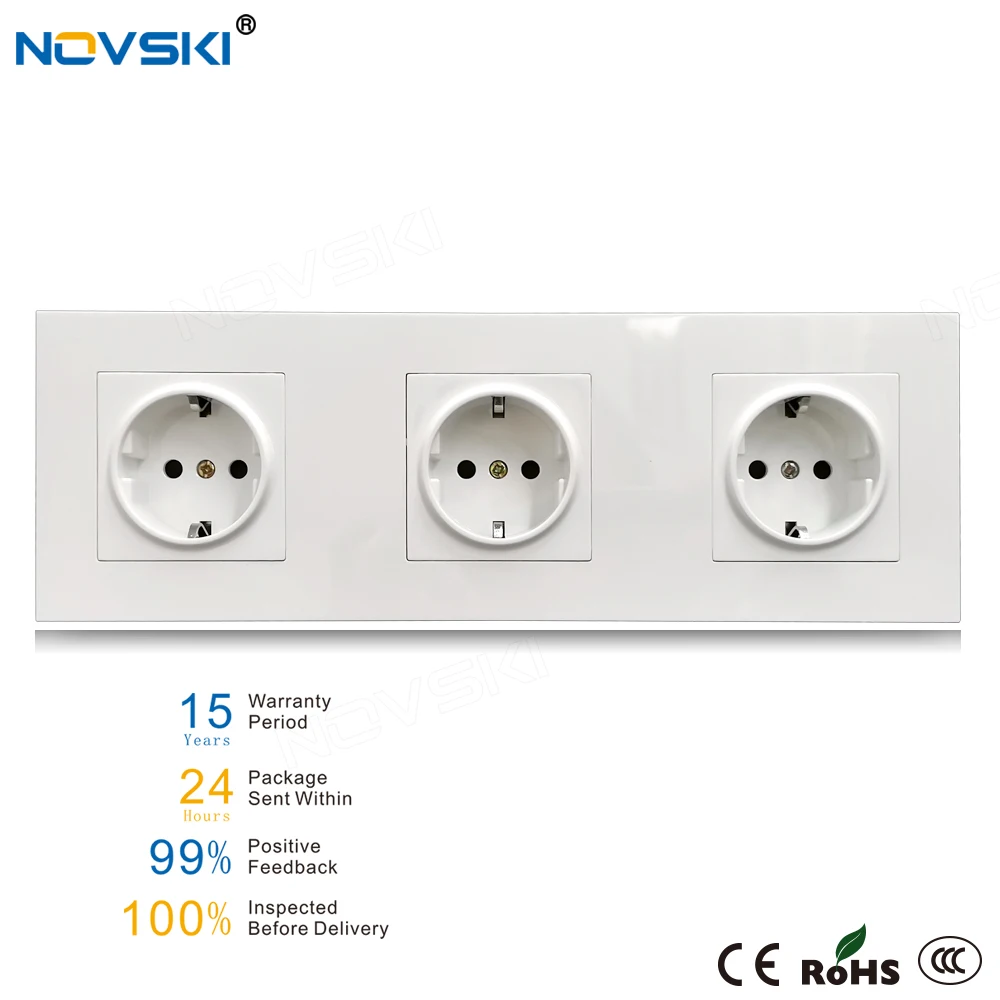 Розетка настенная с несколькими рамами 16 А 110 250 В|Электрические розетки| |