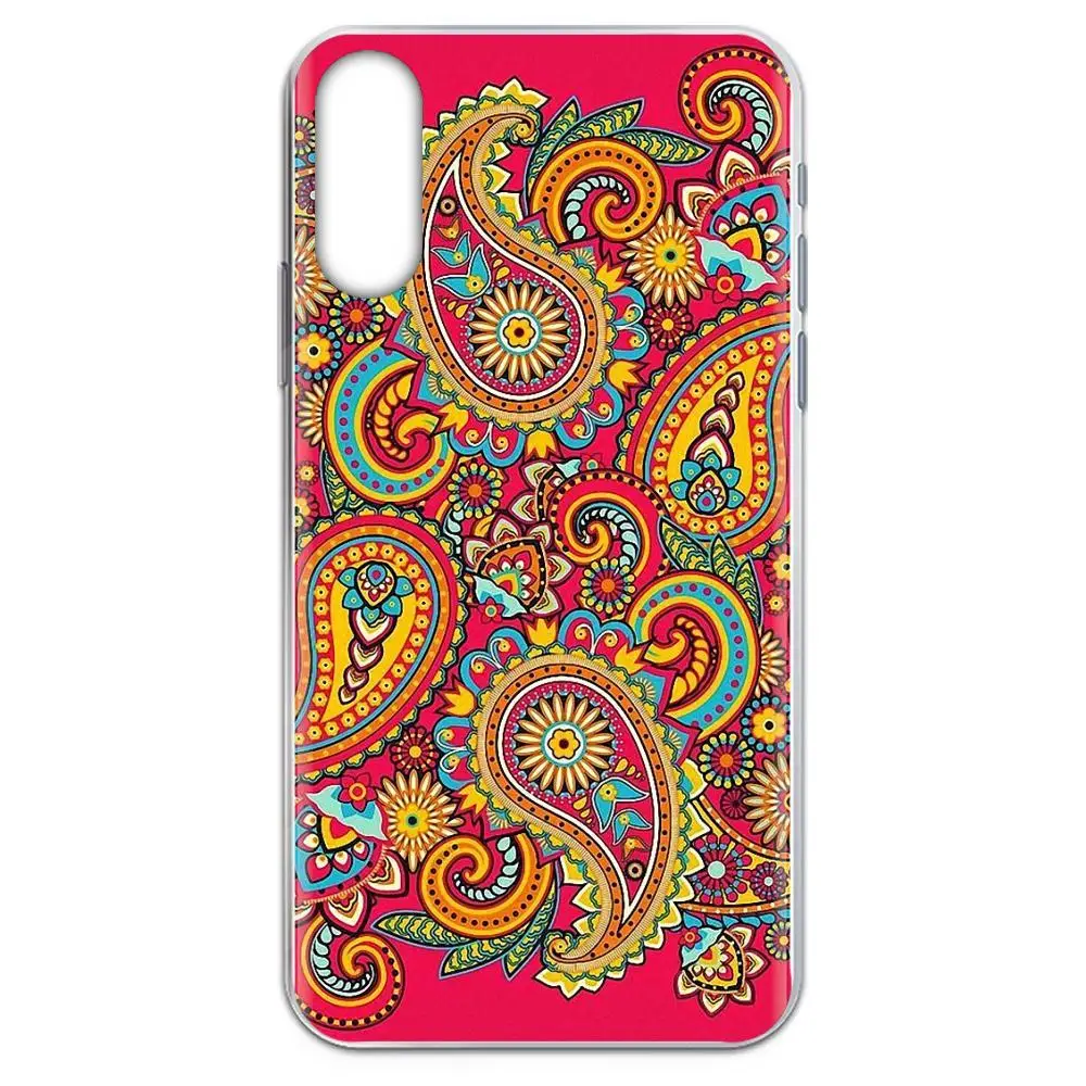 Мягкие чехлы для Galaxy J1 J2 J3 J330 J4 J5 J6 J7 J730 J8 2015 2016 2017 2018 mini Pro Пейсли цветок Мандала хна