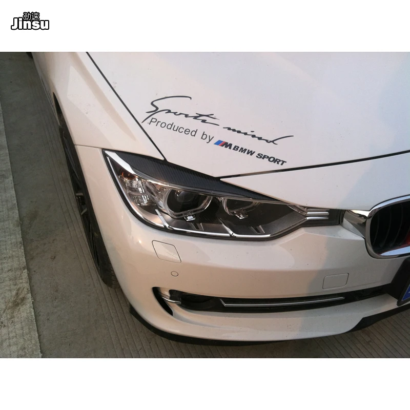 Наклейка из настоящего углеродного волокна Накладка для бровей и век крышка глаз