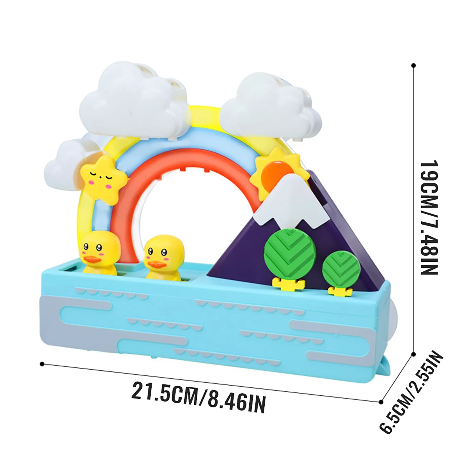 

Baby Bath Toys Bathtub Toys For Toddlers Ducks Fountain-bath Toy Shining Rainbow Kids Animal Cute Cartoon