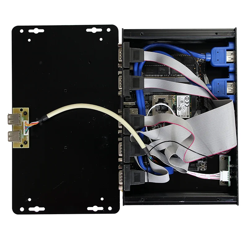 Безвентиляторный промышленный Мини ПК Intel Core i7 4500U i5 4200U i3 4005U Windows 10 2 * DDR3L LAN WiFi 4G LTE 6