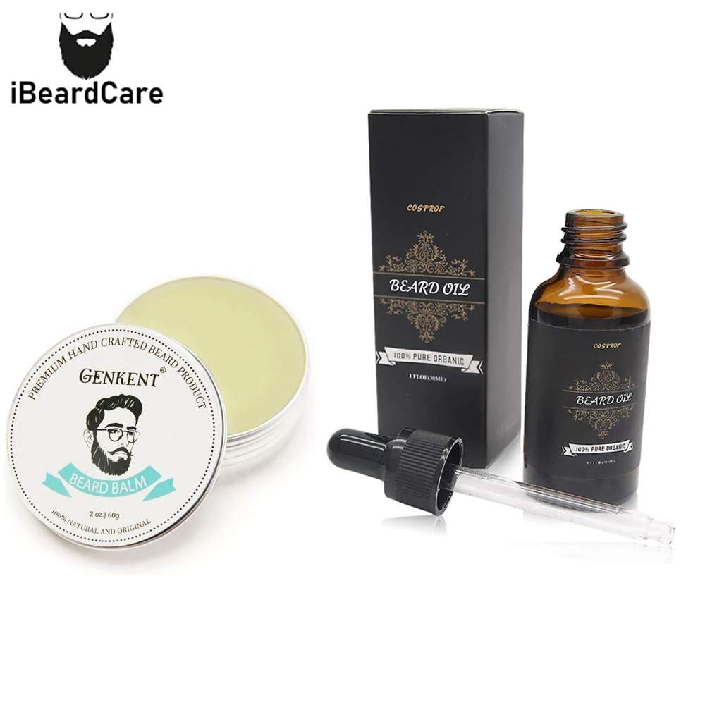 Натуральный бальзам для бороды Cosprof крем усов масло кондиционер воск усов|beard