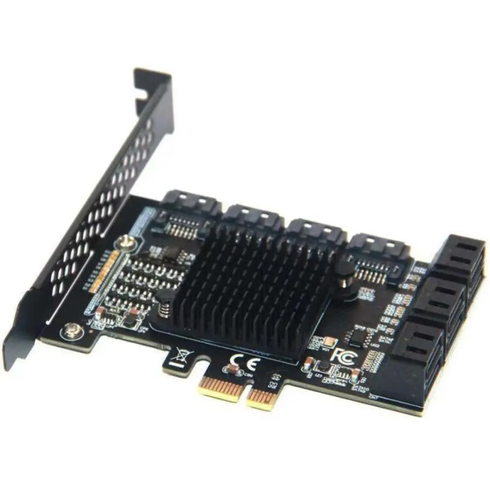 

Адаптер SATA PCI-E 1X, 10 портов, PCI-E на SATA 3,0, 6 Гбит/с, карта расширения скорости интерфейса для настольного компьютера