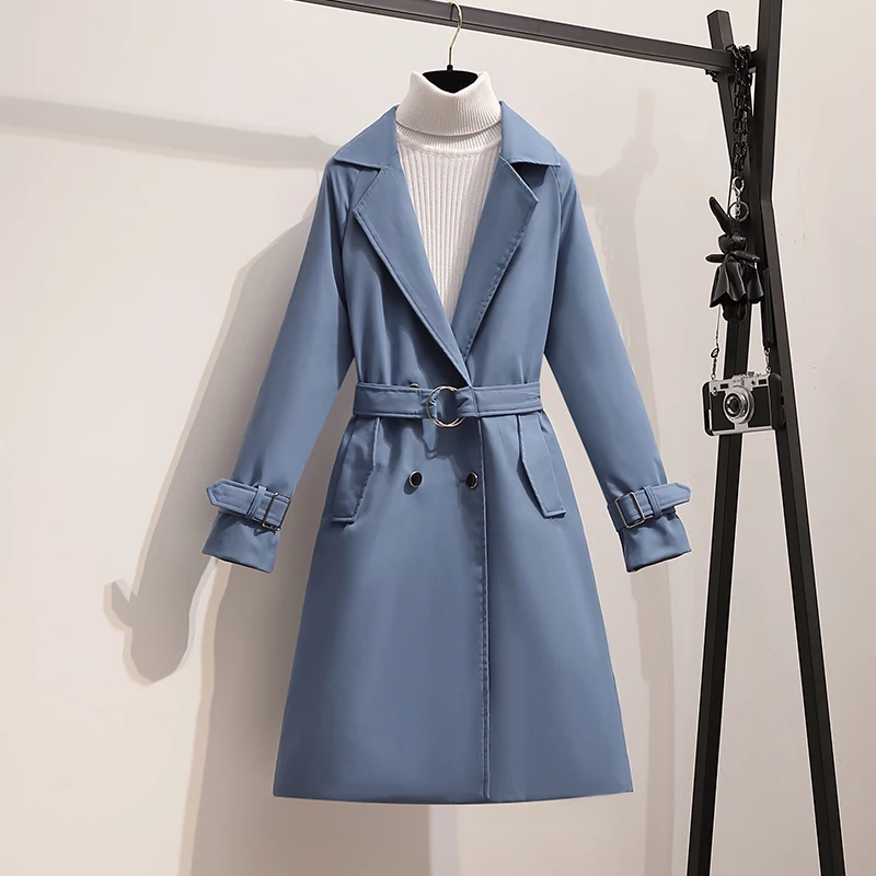 

Women's Coat Autumn 2021 Casual Office Windbreaker Fashion Korean Jackets Casaco Feminino Ladies Temperament Plus Size Outwear