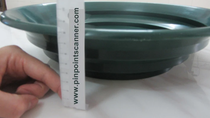 Новинка зеленая пластиковая сковорода для мытья золота 15 дюймов металлоискатель