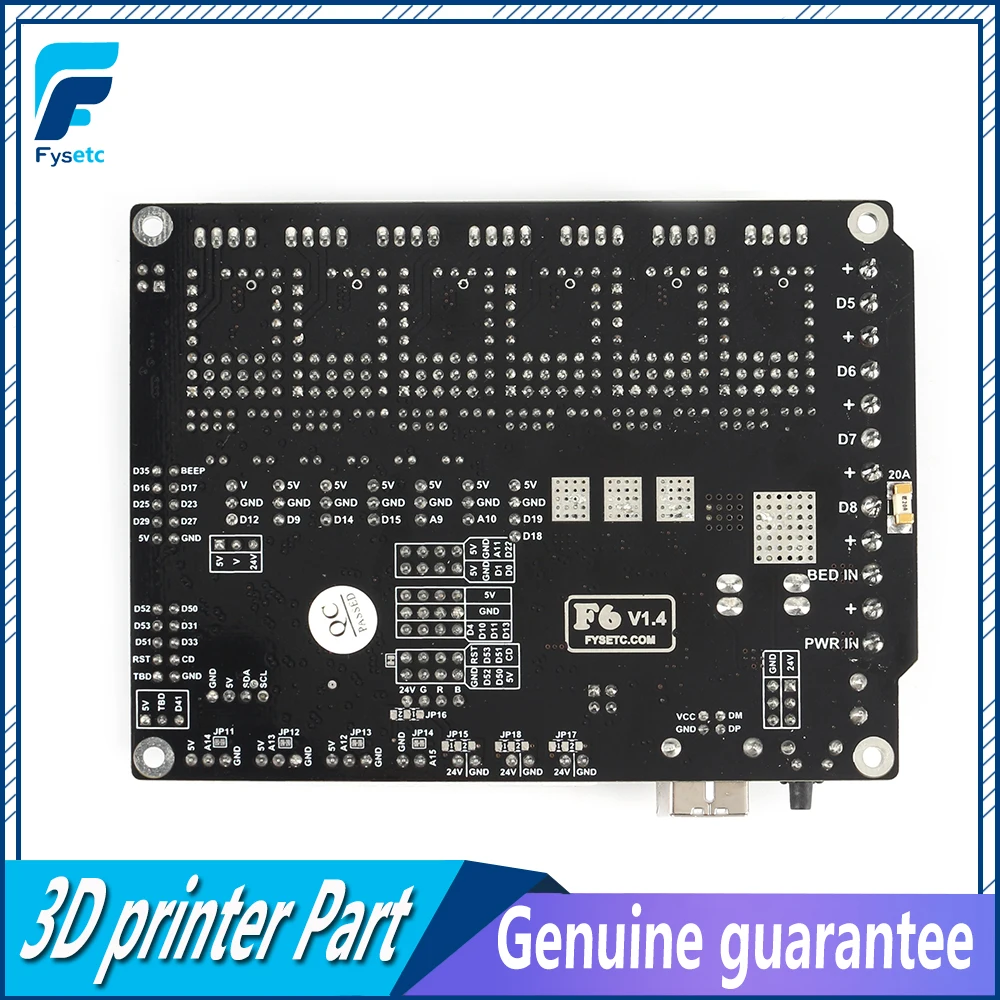 Плата все в одном с 6 драйверами FYSETC F6 V1.4 для полета TMC2208 UART разъемом XH/MX VS SKR V1.3 S6 Ender