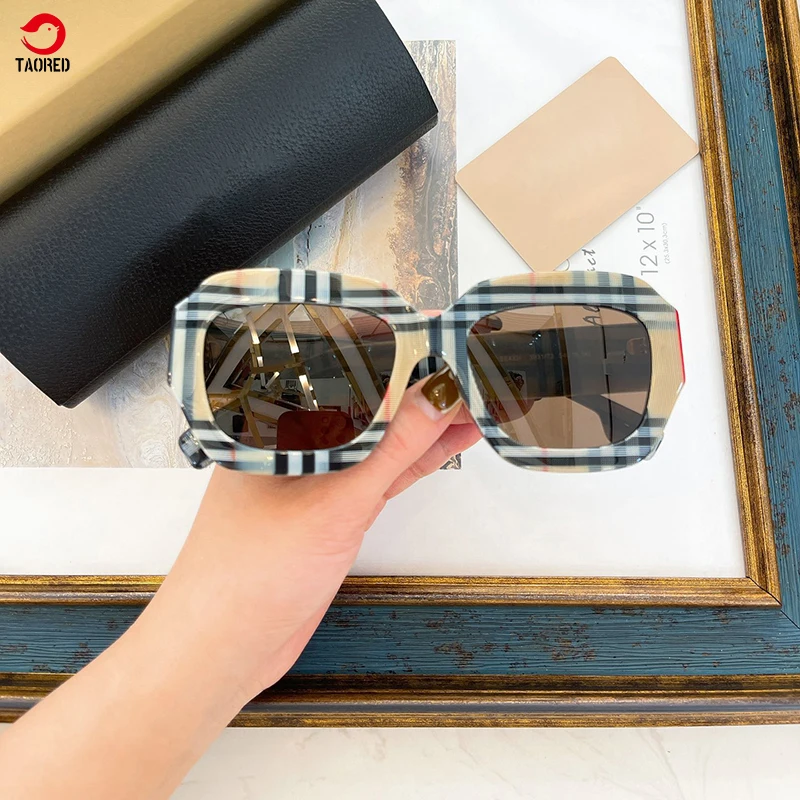 

2022 Italy Luxury Brand Women's Sunglasses Square Acetate Frame Elegant Eyewear Designer Trendy Fashion Female Sun Glasses