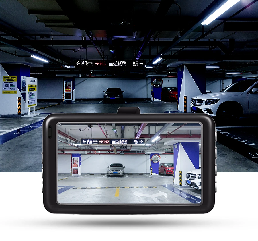 E-ACE B03 Мини Автомобильный видеорегистратор 3 дюйма FHD 1080P двойная камера объектив 170D угол видео регистратор видеокамера Dash Cam РЕГИСТРАТОР ночная версия