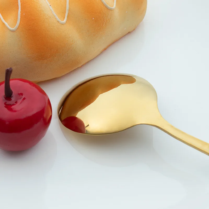 

Stainless steel Cutlery Set Bright Gold-Plated Cutlery Steak Cutlery Spoon Spoon Fork 4pcs