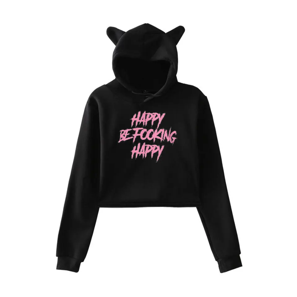 

Hip Hop Yungblud Dominic Harrison print Women Hoodies 2019 NEW fashion Cat ears Top Women Hooded Sweatshirt Sexy clothes