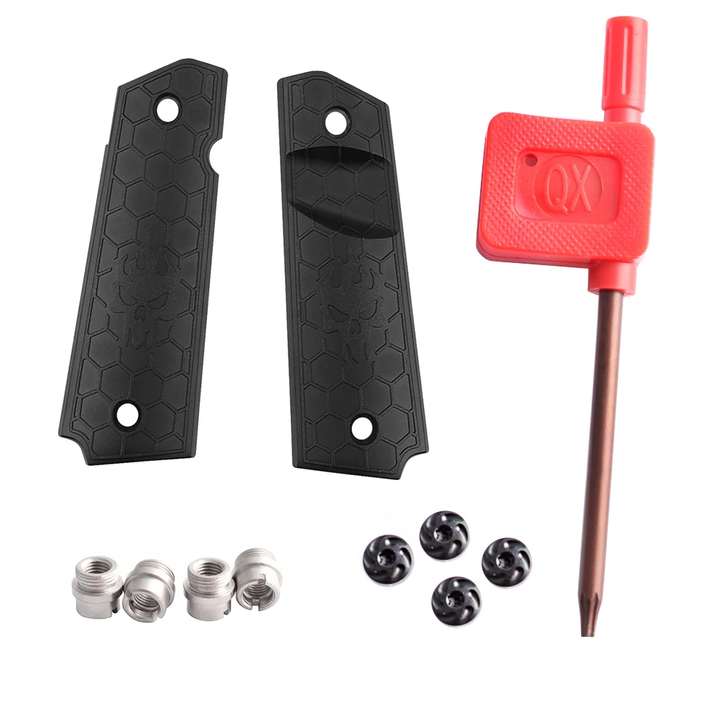 

MAGORUI 1911 Grip Screws Complete Kit With Torx Spiral Screws & Washers Bushings & Torx key For Hunting