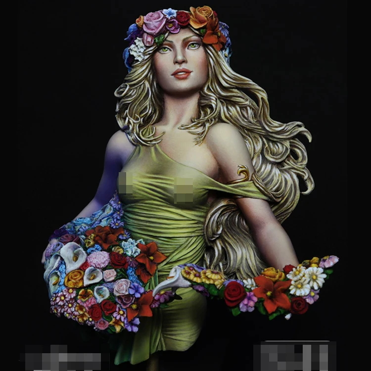 1/10 Смола Бюст модель комплект весна девушка Неокрашенная | Игрушки и хобби