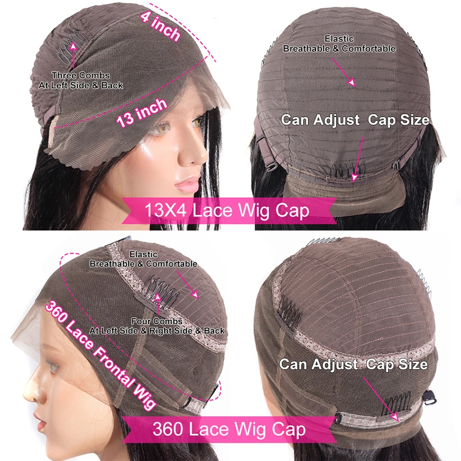 

Glueless Lace Front Wigs Fashion Lady Pre Plucked Hairlines Human Hair Wigs Body Wave For Black Women Invisible Wigs