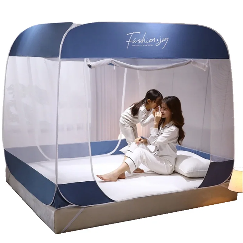 

Folding mosquito nets thickened anti-fall double bed curtains portable mosquito nets for adults and babies