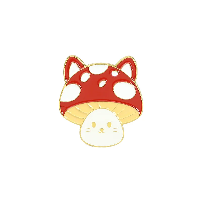 

Cartoon Creative Mini Cute Mushroom Villain Shape Enamel Pins Collection Commemorative Badge Brooch