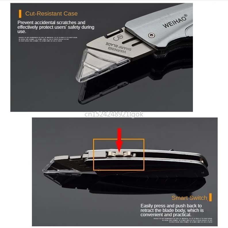 Складной нож из нержавеющей стали универсальный Мультитул для бумаги и стен