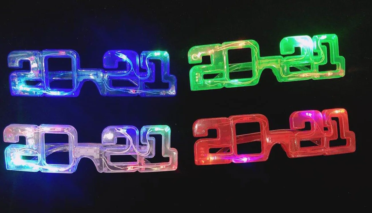 СВЕТОДИОДНЫЙ мигающий светящийся светильник очки 2021 костюм косплей вечерние на