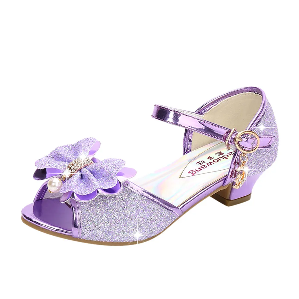Детская обувь для маленьких девочек с жемчужинами и кристаллами принцессы