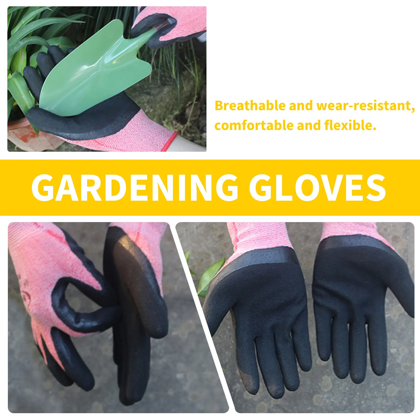 

Women's garden gloves are suitable for gardening, weeding, digging, and gardening gloves are breathable and easy to clean
