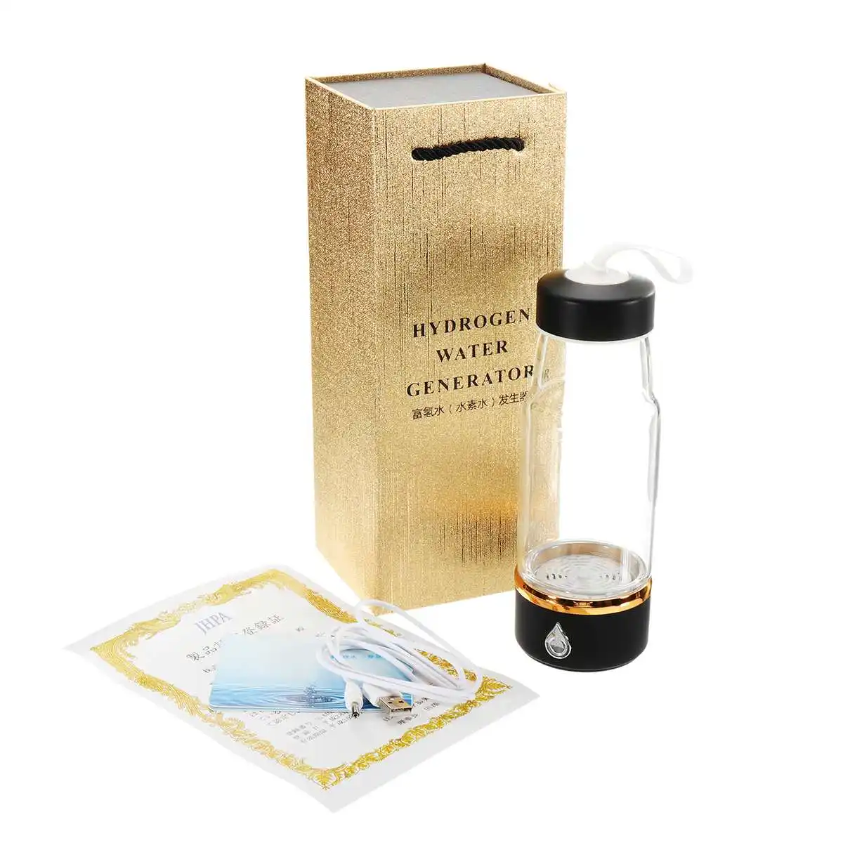 

Hydrogen-Water Generator Alkaline Maker Antioxidant USB Rechargeable Portable Household Hydrogen-Rich Water Filter Cup Ionizer