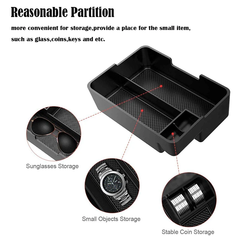 

Sunglass Holder For 2017 2018 2019 Tesla Model 3 Center Console Organizer Insert Abs Black Materials Tray