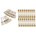 60 шт., кисти для рисования на стружки краски, 36 шт., 1 дюйм (24 мм) и 24 шт., 2 дюйма (48 мм)