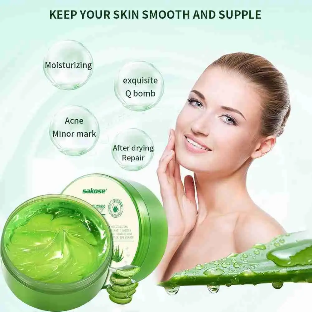 

After Sun Repair Aloe Vera Gel Body Soothing Moisturizing Skin Remove Vera Aloe Nursing Care Day Beauty Acne Lotion Gel Cre X7U2