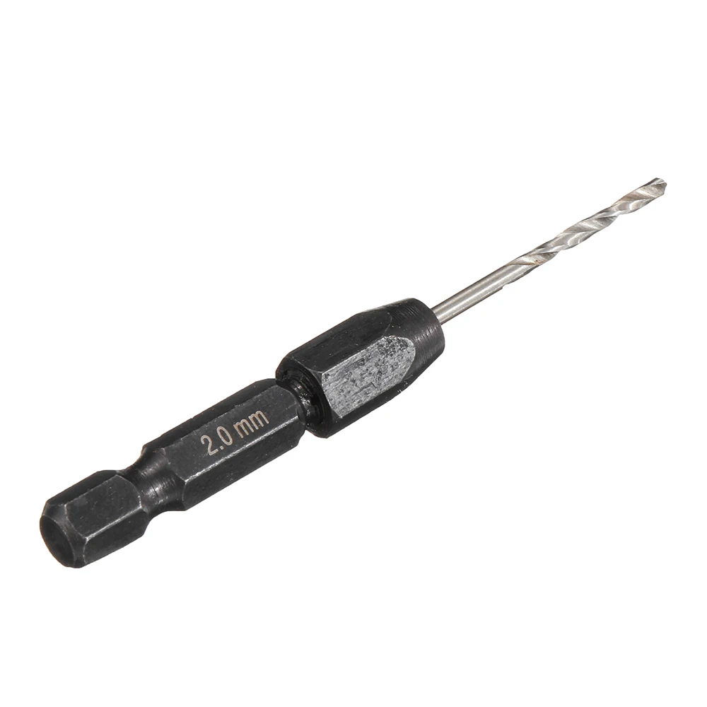 

DANIU 5Pcs Quick Change Drill Bit Set Hexagonal Shank HSS Metric 2-6mm Twist Drill Bit Set Metal Tool Set