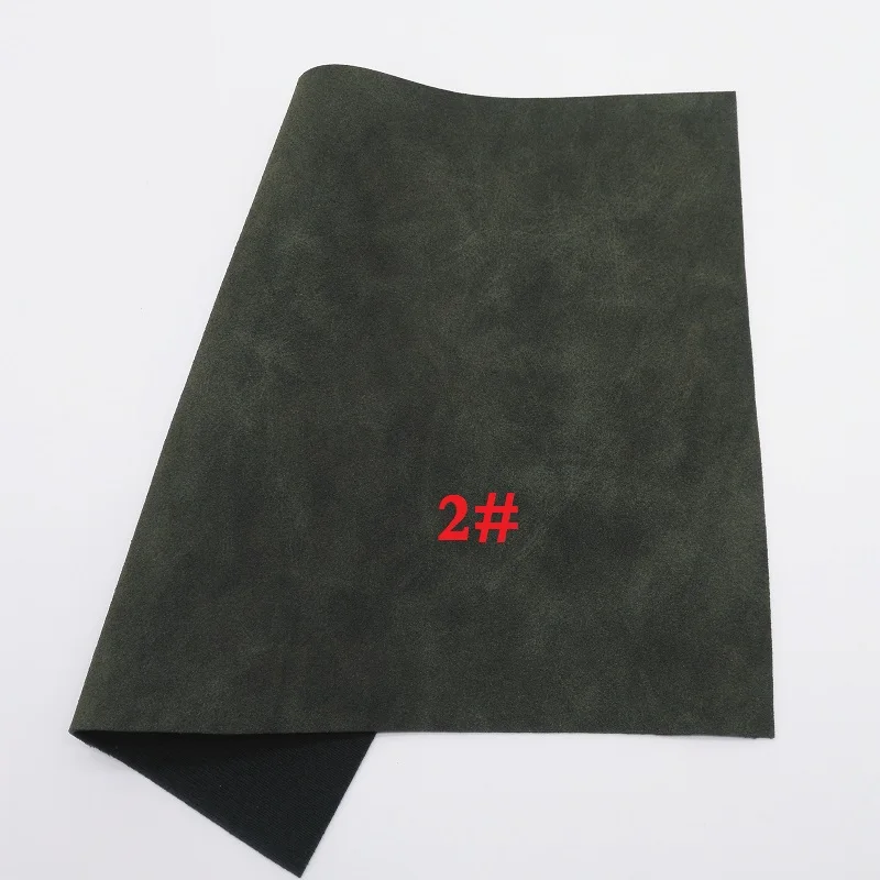 2 Glitterwishcome 21X29CM A4 Size Suede Faux Leather Fabric, Vinil Para Lozos, Synthetic Leather Fabric for Bows, GM386A - Цвет: 2