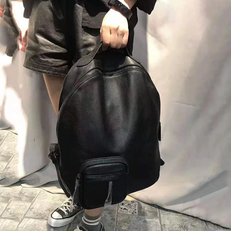 Рюкзак из натуральной кожи для женщин дорожные сумки мягкой высокого качества с